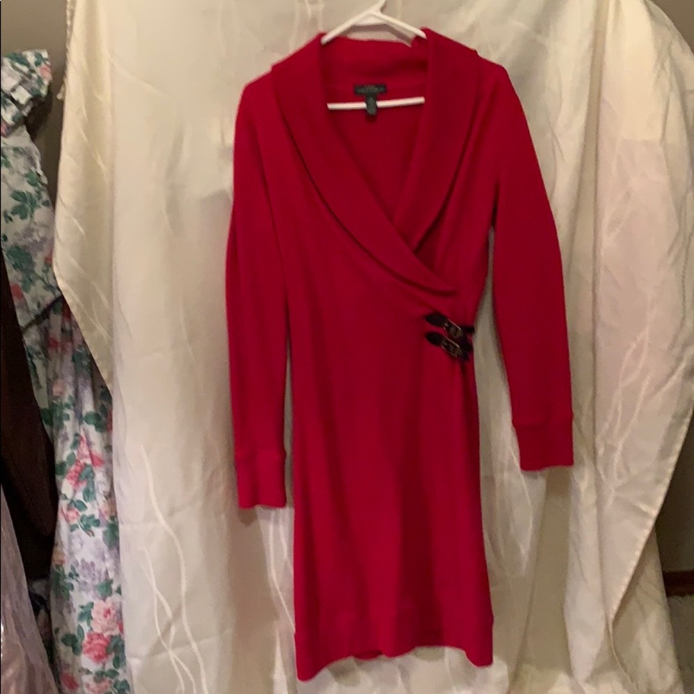 Lauren Jeans Co. Red Sweater Dress